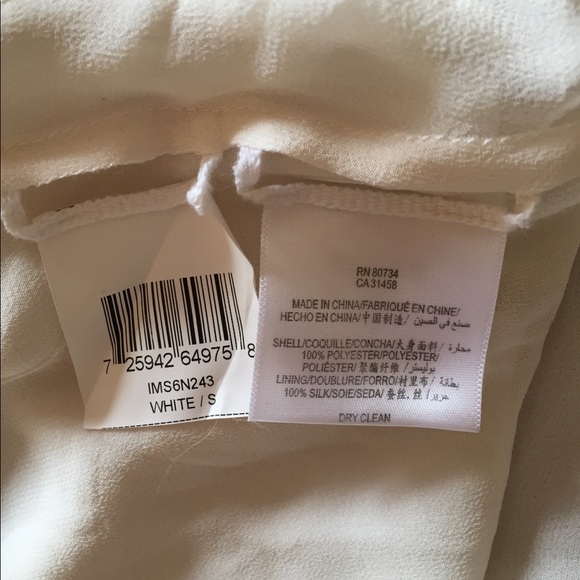 Max Azria Crepe Racerback Off White Gown, S - Picture 6 of 8